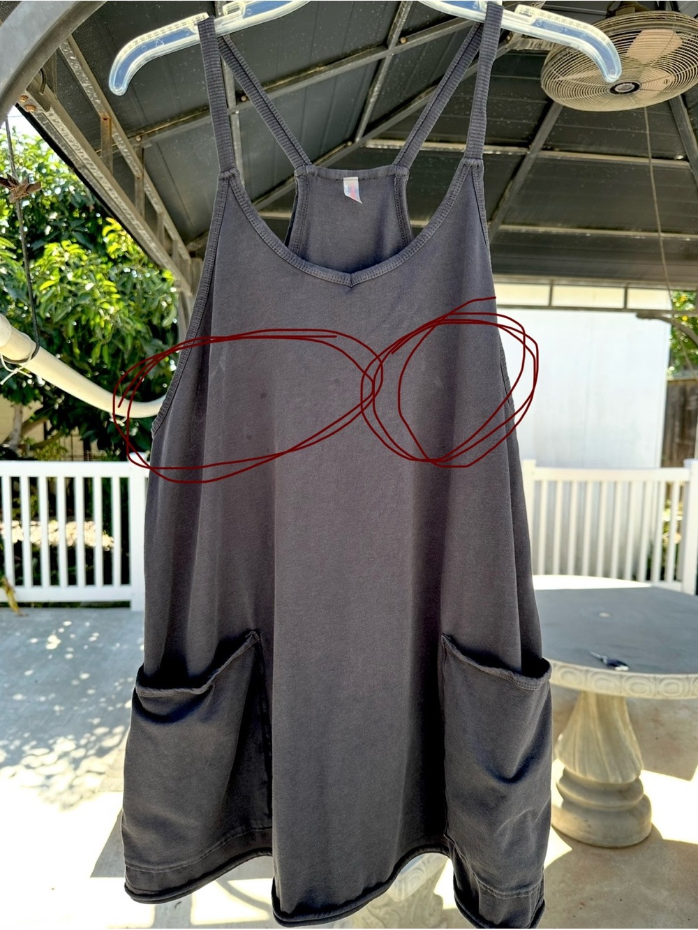 FREE PEOPLE HOT SHOT DRESS SIZE SMALL CUTE HAS FLAWS!! - Picture 3 of 9